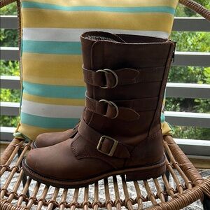L.L. Bean Brown Moto Boot